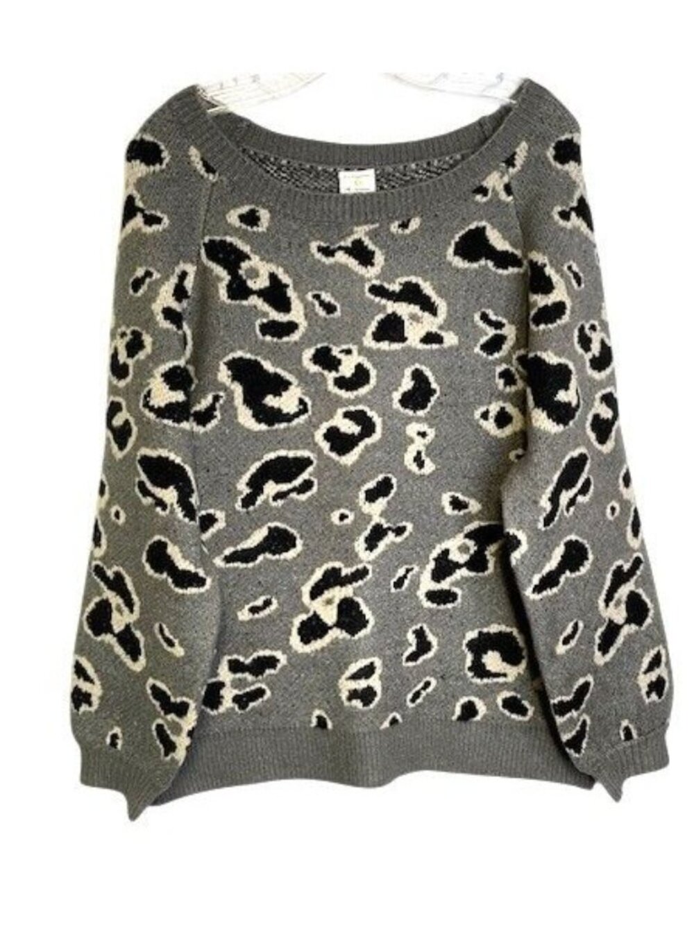 By Together Leopard Print Sweater SMALL/MEDIUM